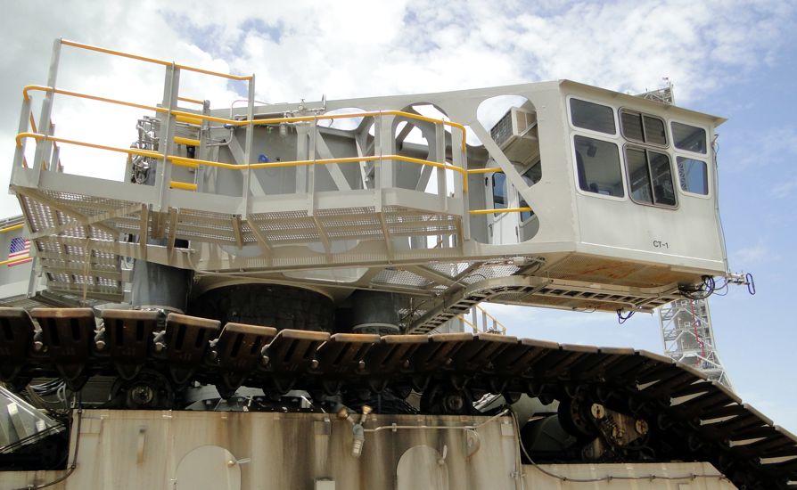 The cab of the Crawler Transporter