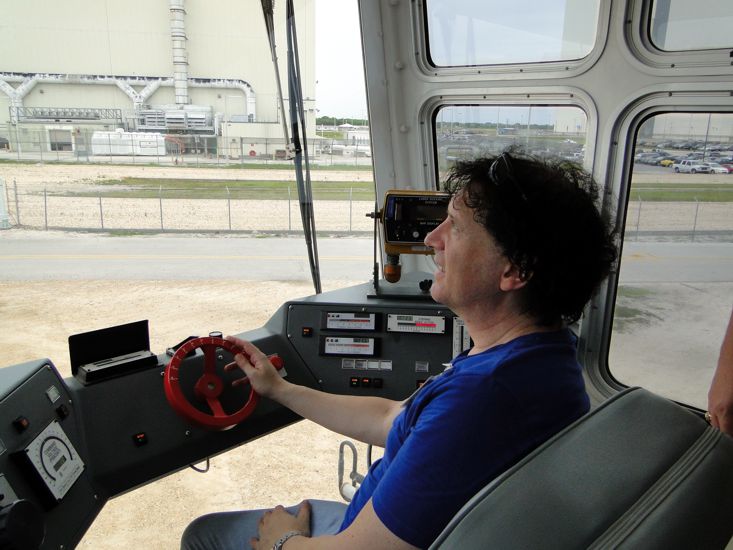 Inside the Cab of the Crawler Transporter