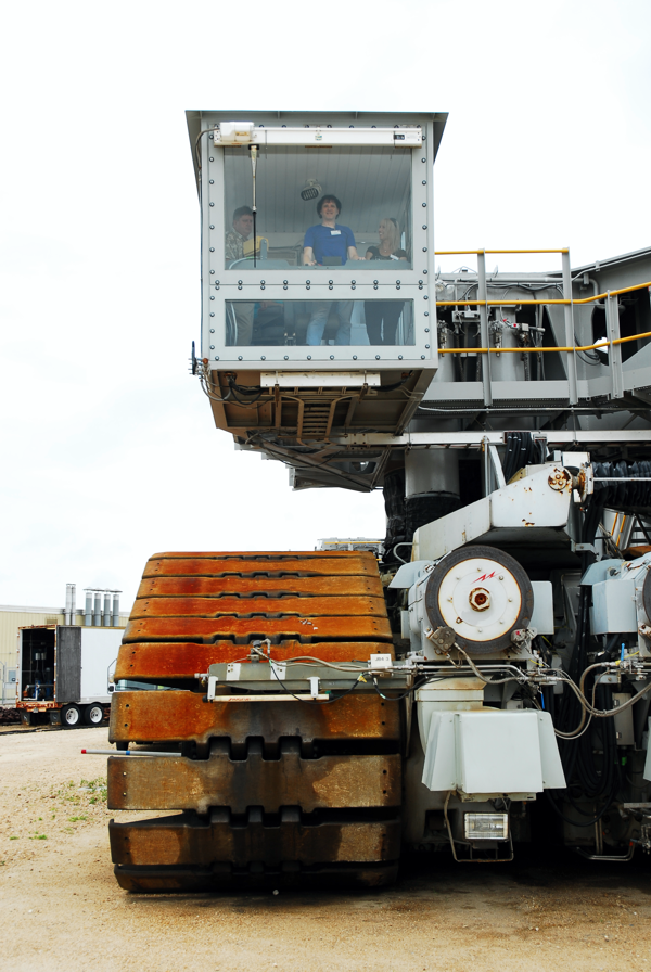 Me driving the Crawler Transporter
