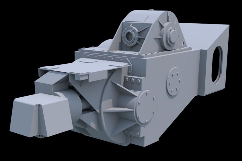 Gearbox of the Crawler Transporter's truck